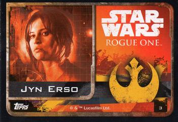 2016 Topps Star Wars Rogue One (UK Version) #3 Jyn Erso Back