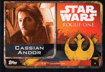 2016 Topps Star Wars Rogue One (UK Version) #4 Cassian Andor Back