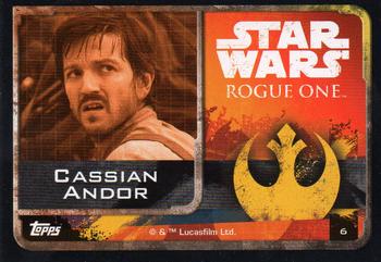 2016 Topps Star Wars Rogue One (UK Version) #6 Cassian Andor Back