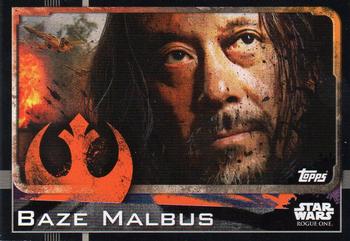 2016 Topps Star Wars Rogue One (UK Version) #9 Baze Malbus Front
