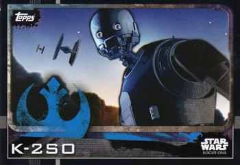 2016 Topps Star Wars Rogue One (UK Version) #13 K-2SO Front