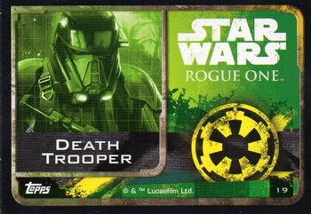 2016 Topps Star Wars Rogue One (UK Version) #19 Death Trooper Back
