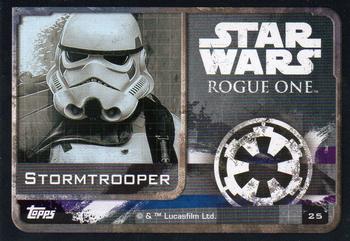 2016 Topps Star Wars Rogue One (UK Version) #25 Stormtrooper Back