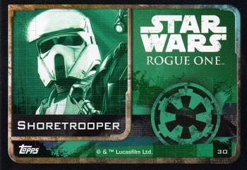 2016 Topps Star Wars Rogue One (UK Version) #30 Shoretrooper Back