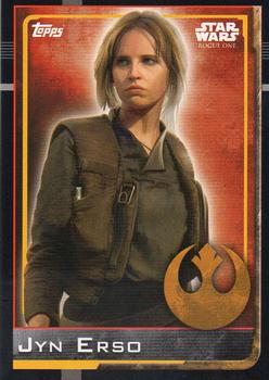 2016 Topps Star Wars Rogue One (UK Version) #34 Jyn Erso Front