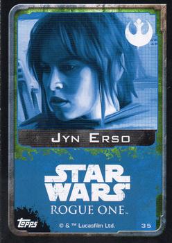 2016 Topps Star Wars Rogue One (UK Version) #35 Jyn Erso Back