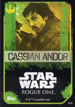 2016 Topps Star Wars Rogue One (UK Version) #53 Cassian Andor Back