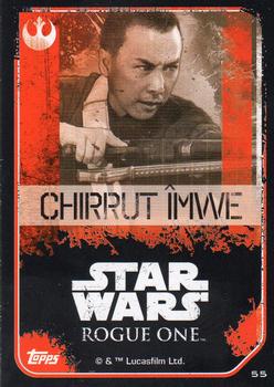 2016 Topps Star Wars Rogue One (UK Version) #55 Chirrut Imwe Back