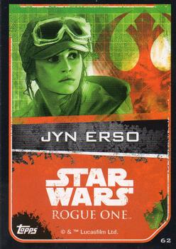 2016 Topps Star Wars Rogue One (UK Version) #62 Jyn Erso Back