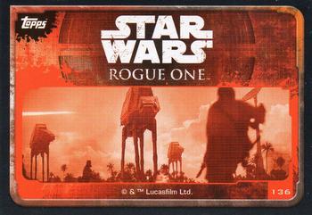 2016 Topps Star Wars Rogue One (UK Version) #136 AT-ACT's Back