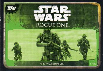 2016 Topps Star Wars Rogue One (UK Version) #146 Death Troopers Back