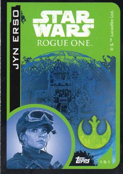 2016 Topps Star Wars Rogue One (UK Version) #151 Jyn Erso Back