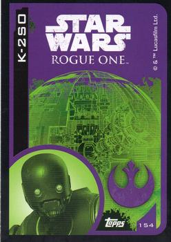 2016 Topps Star Wars Rogue One (UK Version) #154 K-2SO Back