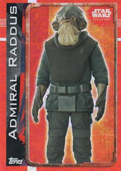 2016 Topps Star Wars Rogue One (UK Version) #187 Admiral Raddus Front