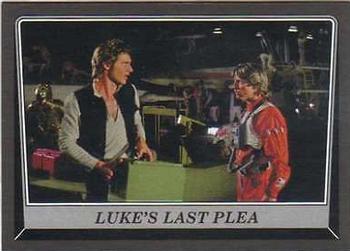 2016 Topps Star Wars Rogue One: Mission Briefing - Death Star Black #49 Luke's last plea Front