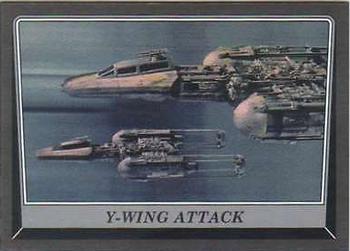 2016 Topps Star Wars Rogue One: Mission Briefing - Death Star Black #59 Y-Wing Attack Front