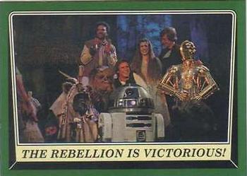 2016 Topps Star Wars Rogue One: Mission Briefing - Green #78 The Rebellion is Victorious! Front