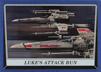 2016 Topps Star Wars Rogue One: Mission Briefing - Blue #62 Luke's Attack Run Front
