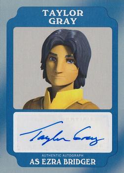 2016 Topps Star Wars Rogue One: Mission Briefing - Autographs Blue #NNO Taylor Gray Front