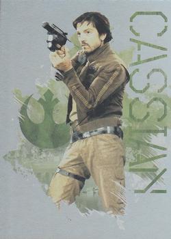 2016 Topps Star Wars Rogue One: Mission Briefing - Character Foil #5 Captain Cassian Andor Front