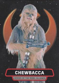 2016 Topps Star Wars Rogue One: Mission Briefing - Heroes of The Rebel Alliance #4 Chewbacca Front
