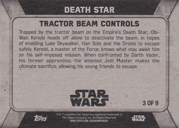 2016 Topps Star Wars Rogue One: Mission Briefing - The Death Star #3 Tractor Beam Controls Back