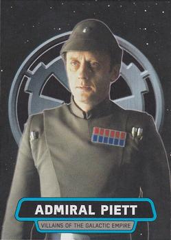 2016 Topps Star Wars Rogue One: Mission Briefing - Villains of The Galactic Empire #6 Admiral Piett Front