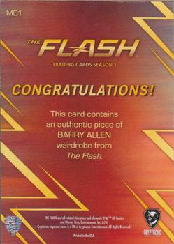 2016 Cryptozoic The Flash Season 1 - Wardrobe/Prop #M01 Barry Allen Back