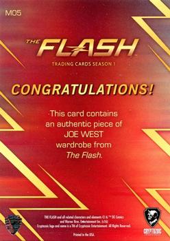 2016 Cryptozoic The Flash Season 1 - Wardrobe/Prop #M05 Joe West Back