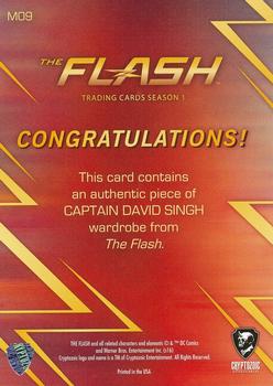 2016 Cryptozoic The Flash Season 1 - Wardrobe/Prop #M09 Captain David Singh Back