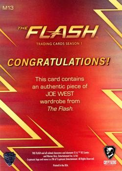 2016 Cryptozoic The Flash Season 1 - Wardrobe/Prop #M13 Joe West Back