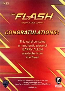 2016 Cryptozoic The Flash Season 1 - Wardrobe/Prop #M23 Barry Allen Back