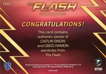 2016 Cryptozoic The Flash Season 1 - Dual Wardrobe #DM3 Caitlin Snow / Cisco Ramon Back