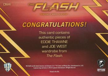 2016 Cryptozoic The Flash Season 1 - Dual Wardrobe #DM4 Eddie Thawne / Joe West Back