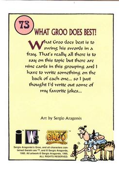 1995 Wildstorm Groo #73 What Groo Does Best! Back