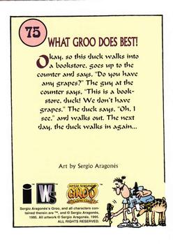 1995 Wildstorm Groo #75 What Groo Does Best! Back
