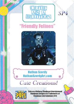 2016 Chadpops Cute as a Button - Cute Creations Chase Cards #SP4 Friendly Felines Back