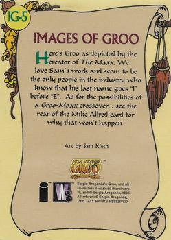 1995 Wildstorm Groo - Images of Groo #IG-5 Groo by Sam Keith Back
