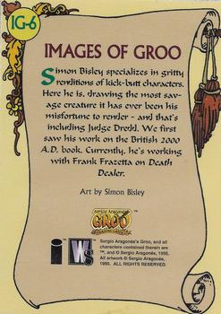 1995 Wildstorm Groo - Images of Groo #IG-6 Groo by Simon Bisley Back