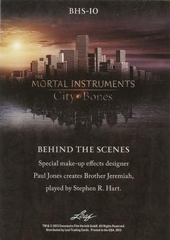 2013 Leaf The Mortal Instruments: City of Bones - Behind The Scenes #BHS-10 Stephen R. Hart / Paul Jones Back