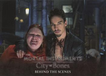 2013 Leaf The Mortal Instruments: City of Bones - Behind The Scenes #BHS-12 Cassandra Clare / Jonathan Rhys Meyers Front