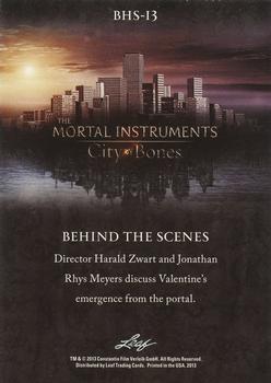 2013 Leaf The Mortal Instruments: City of Bones - Behind The Scenes #BHS-13 Harald Zwart / Jonathan Rhys Meyers Back