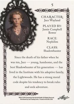 2013 Leaf The Mortal Instruments: City of Bones - Characters #5 Jamie Campbell Bower Back