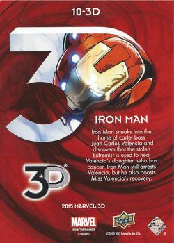 2015 Upper Deck Marvel 3D - Lenticular 3D #10-3D Iron Man Back