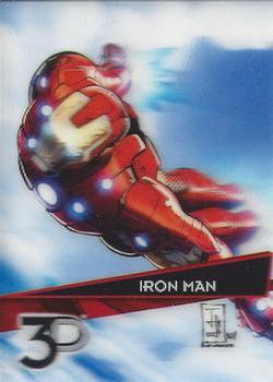 2015 Upper Deck Marvel 3D - Lenticular 3D #10-3D Iron Man Front