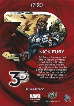 2015 Upper Deck Marvel 3D - Lenticular 3D #17-3D Nick Fury Back