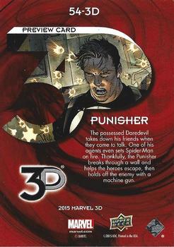 2015 Upper Deck Marvel 3D - Lenticular 3D #54-3D Punisher Back