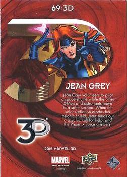 2015 Upper Deck Marvel 3D - Lenticular 3D #69-3D Jean Grey Back