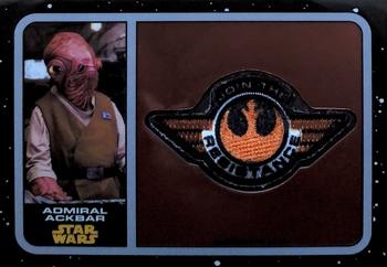 2016 Topps Chrome Star Wars The Force Awakens - Patch Relics #P-12 Admiral Ackbar Front