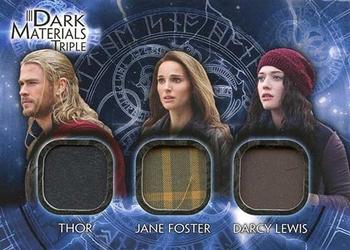 2013 Upper Deck Thor The Dark World - Dark Materials Triple #DMT1 Thor / Jane Foster / Darcy Lewis Front